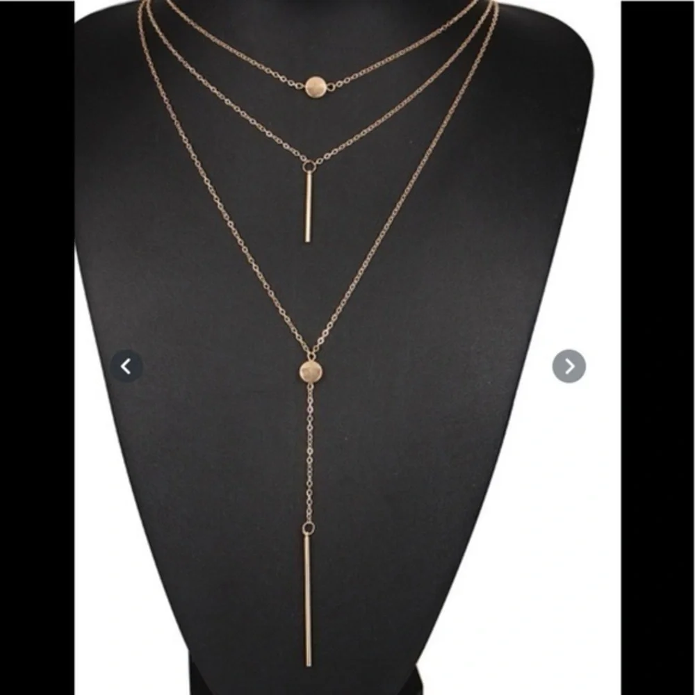 3 for 30 $ BOHO  Multi Layer  gold filled NECKLACE